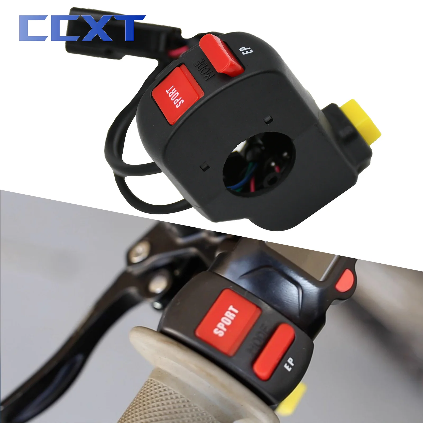 ElectricMotorcycleHornSwitchButtonsSPORTEPPowerModeSelector