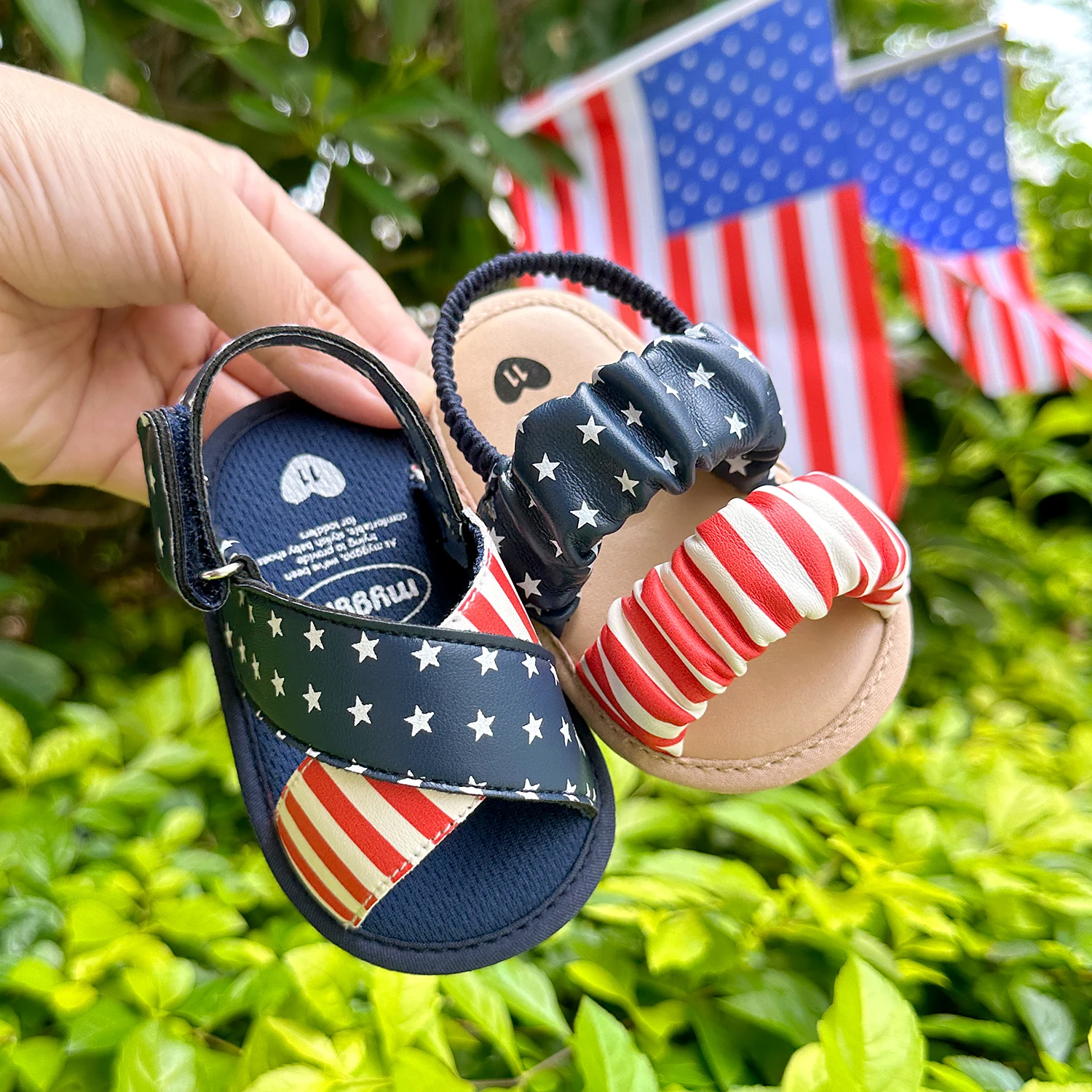 Summer Baby Dress Shoes for Independence Day and Presidential Election,Infant Baby Boys Girls Sandals Newborn Crib Shoes First W