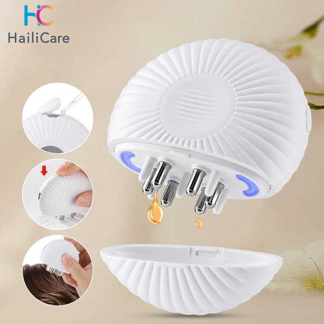 Scalp Applicator Mini Essential Oil Liquid Guide Massage Comb Red Light Activates Hair Follicles Anti Hair Loss Scalp Care Tools