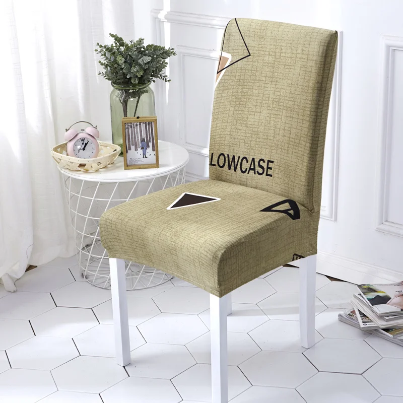Waterproof Elastic Dining Chair Cover - Protective and Decorative Seat Cover for Kitchen and Restaurant Banquets