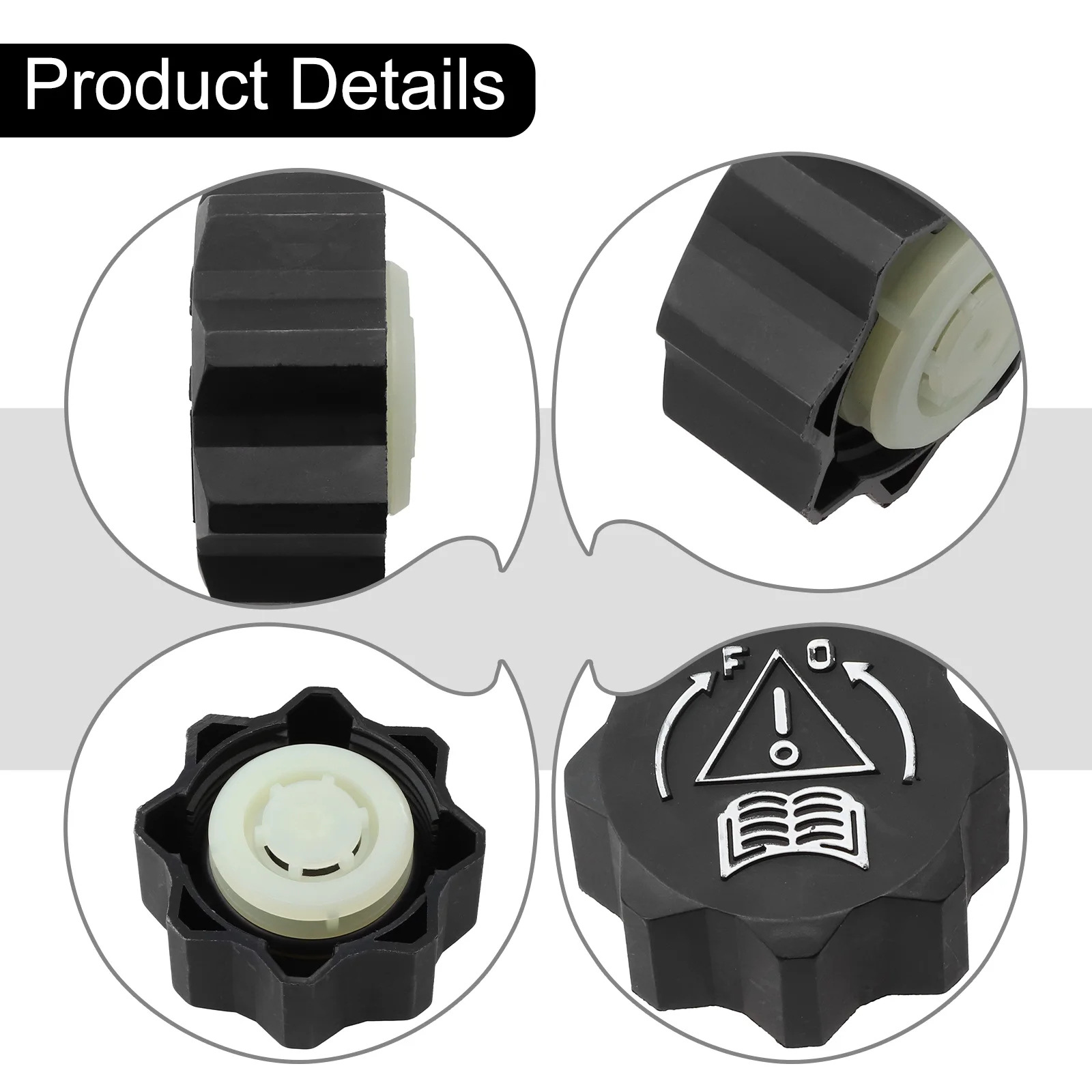 Radiator Coolant Tank Cap Car Radiator Cap Car Radiator Water Tank Cover Radiator Expansion Water Tank Lids 106 II 107 108 206 207 807 1007 1306J5 Car Sub-bottle Covers Replacement