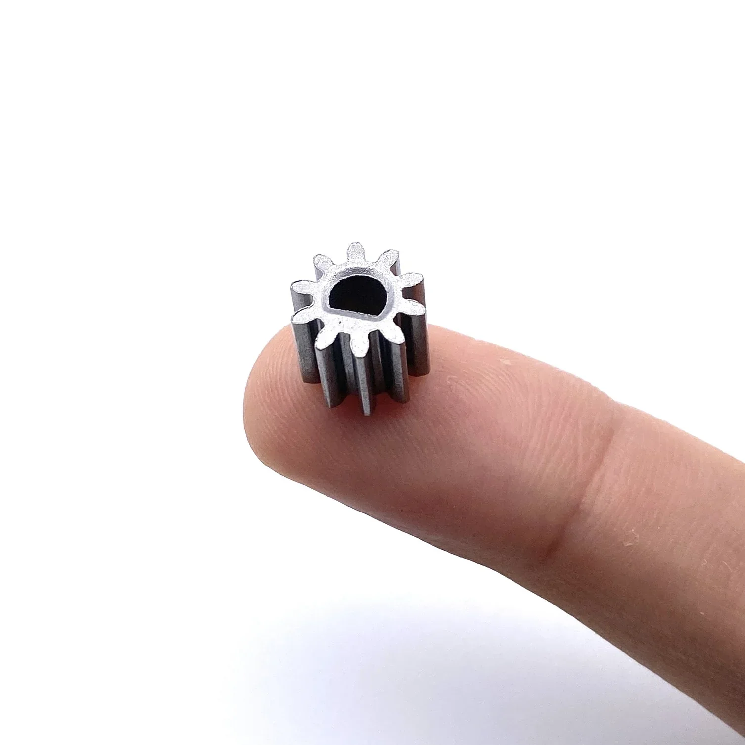Motor gear transmission gear electric bike gear cassette deck tape gear electric chain saw gear 0.8M 8/10 teeth D hole metal gear 3 * 3.9mm hardware small gear
