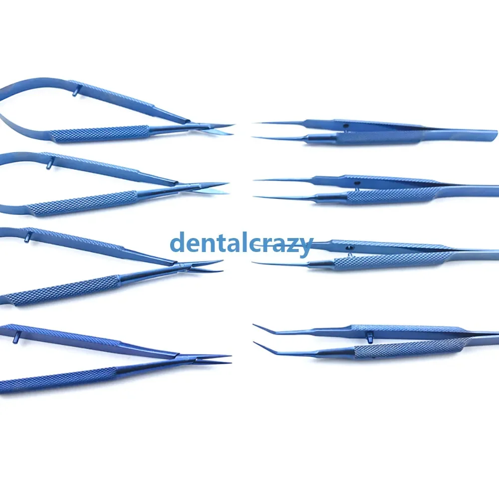 Titanium ophthalmic microsurgical instruments scissors Needle holders tweezers 12.5CM surgical tool ophthalmic tool surgical instruments cornea scissors capsulorhexis forceps ophthalmic calipers needle holder scissors
