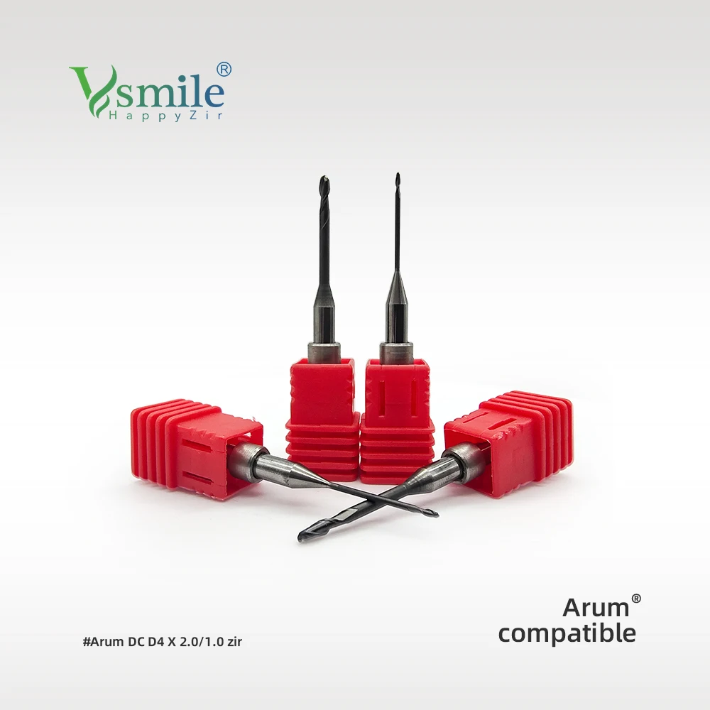 Laboratorio Dentale Zirconia Pmma Blocchi Di Cera Cad Cam Arum Fresatrice Utensili Da Taglio Gambo 4.0Mm