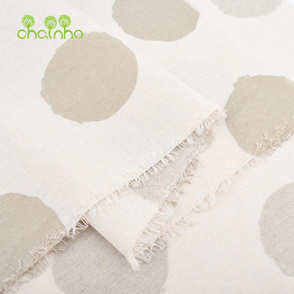 Chainho,Printed Cotton Linen Fabric,DIY Sewing Quilting Material,Cloth For Table,Sofa,Curtain,Bag,Cushion,Furniture Cover,15CL15