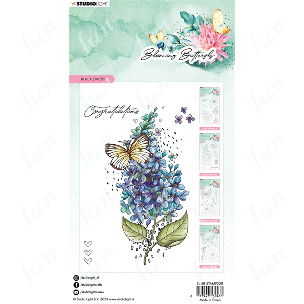 

2023 New Arrival Lilac Flowers Clear Stamps Embossing Stencil Making Scrapbooking Supplies Greeting Card Decoration Diy Handmade