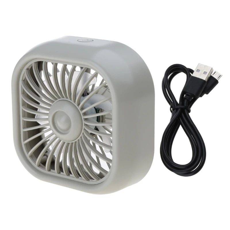 2.5W 자동차 팬 USB 팬 3개 속도 및 360° 회전식 에어컨 냉각 팬