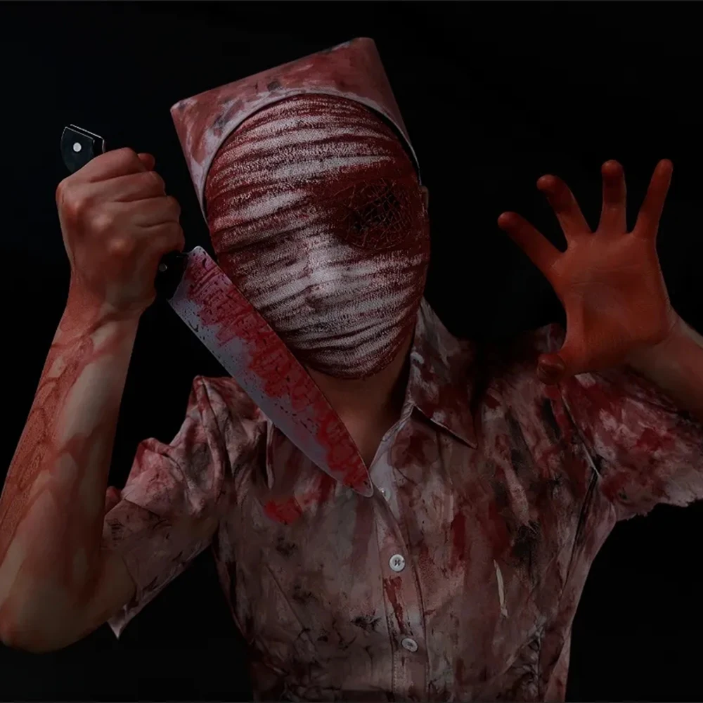 Silent Hill 2-Inspired Bubble Nurse Full Face Mask for Cosplay Events