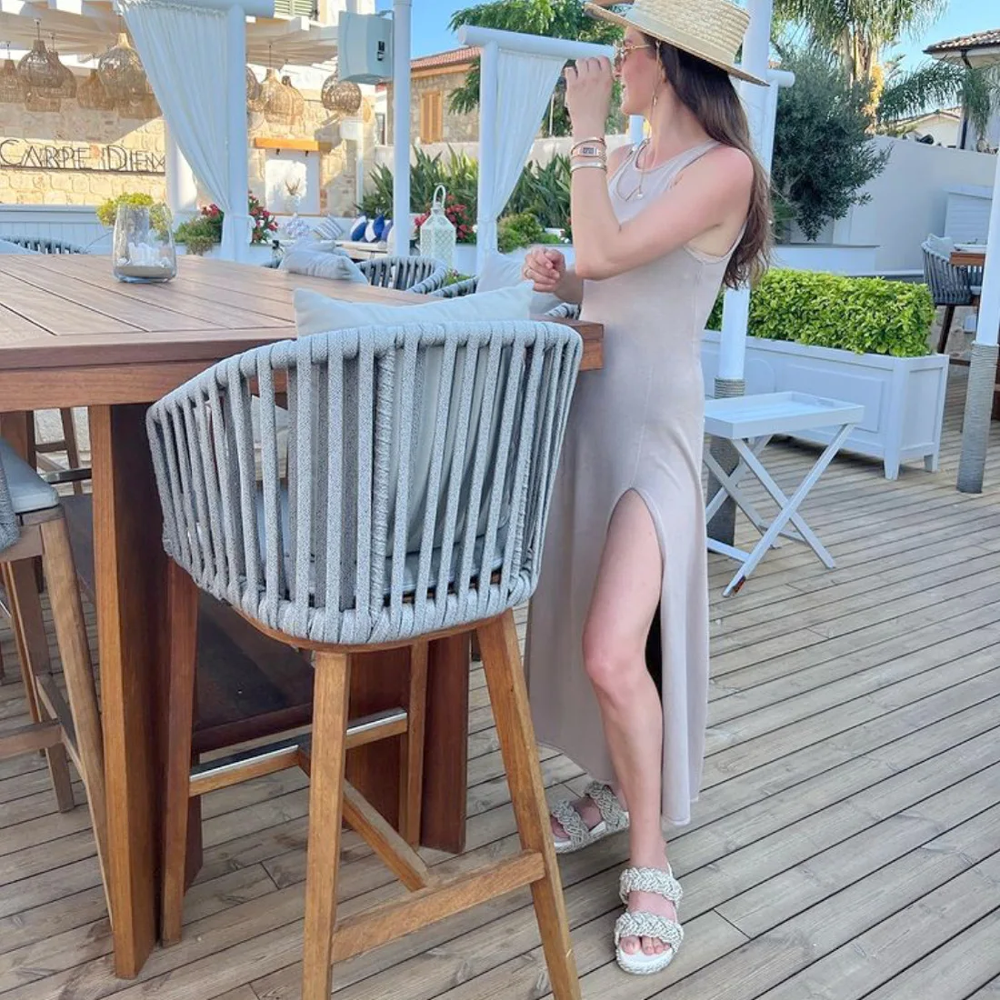 Summer New Sleelvess Slim Bodycon Dress Women Casual High Split Out Solid Holiday Beach Sundress White Tank Dresses 2025