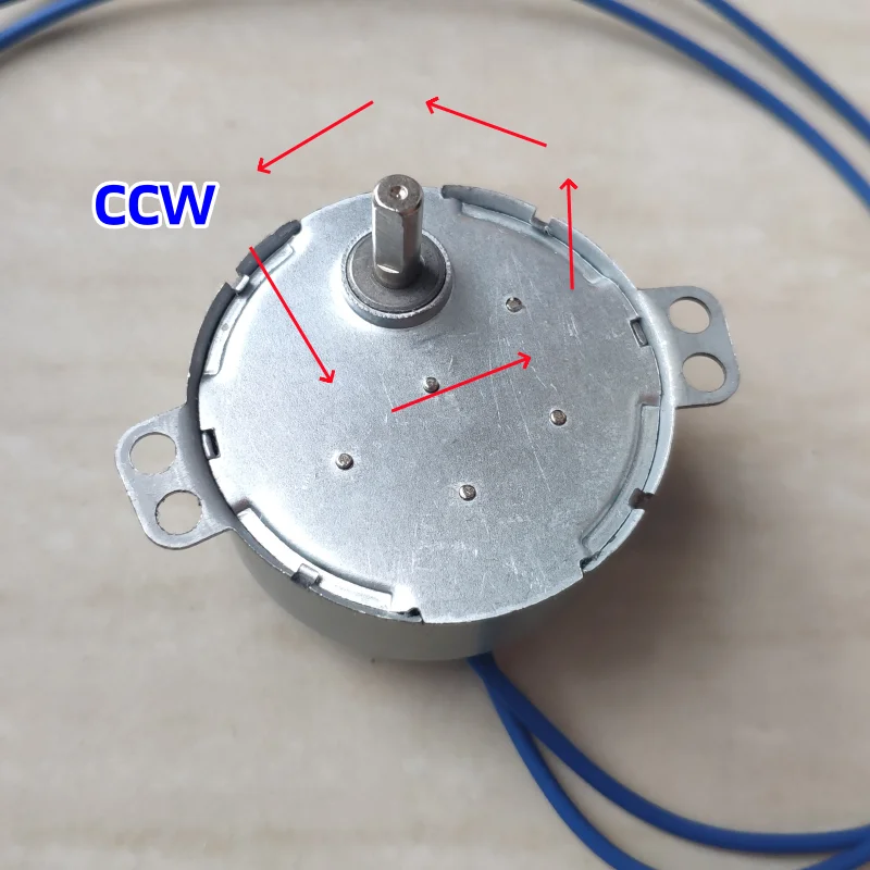 샤프트 직경 5mm, TYC-50 110V 220V 영구 자석 동기 모터 4W 마이크로 AC 모터