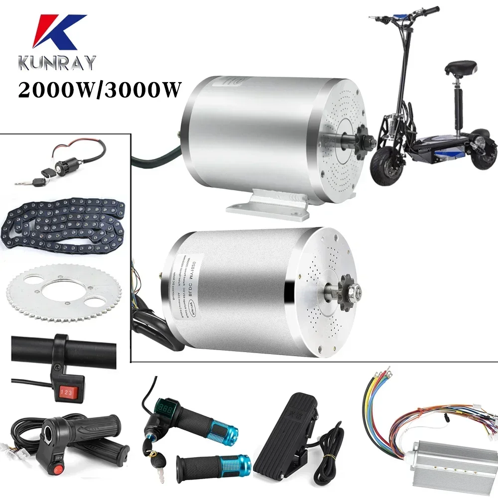 48V 60V 72V 3000W 2000W Electric Scooter Bike Motor Kit  High Speed Brushless Motor for Electric Go-karts Motorcycle