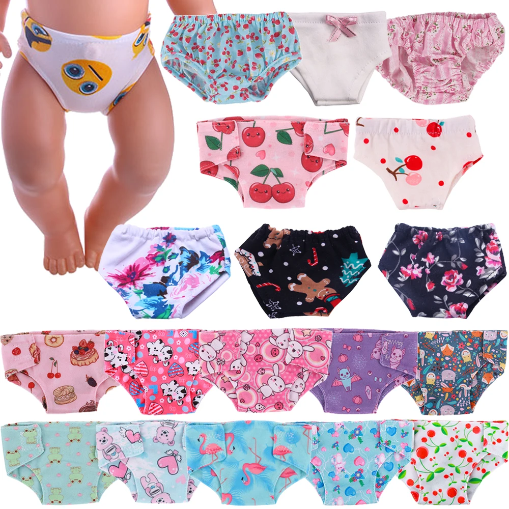 

25 Cute Underpants For 43 Cm Born Baby Reborn Doll Clothes Accessories 18 Inch American Doll Girls Toys Our Generation Nenuco