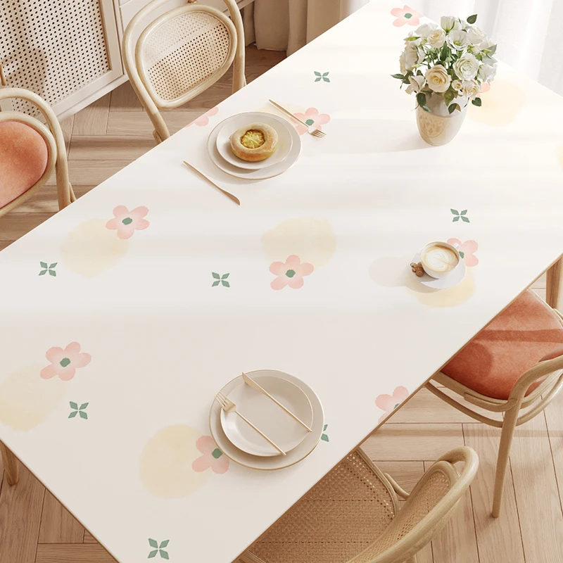 

137092 PVC tablecloth modern simple household fresh waterproof oil Nordic ins tablecloth tea table hotel table cloth