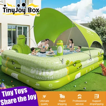 Piscina gonfiabile carina per bambini in PVC da 1,8-2,6 m per cortile domestico all'aperto Piscina grande per vasca da bagno interna per bambini in famiglia 1