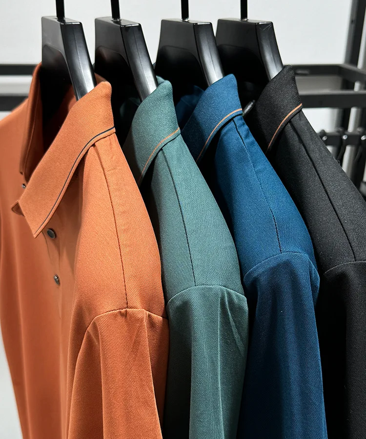 Description Picture 3 of itemBrand letter printed short sleeve POLO shirt men's casual lapel top summer new fashionable ice silk cotton breathable T-shirt
