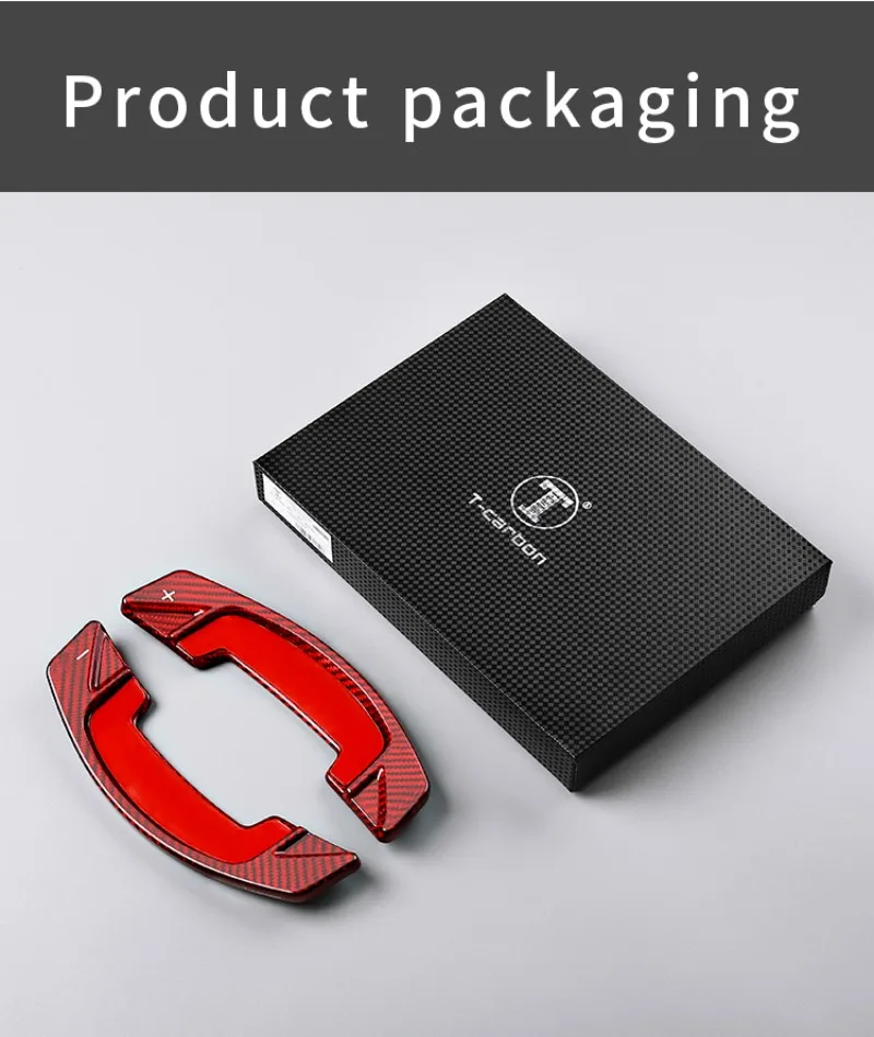 T-carbon Steering Wheel Paddle Shift For Land Rover Range Discovery Sport Evoque Jaguar XE XJ XF Carbon Fiber Paddle Shifter