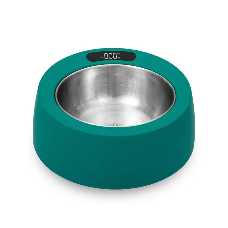 

Smart Bowl for Pets APP Control Anti-slip Stainless Steel Sublimation Pet Food Bowl With Built-in Digital Scale