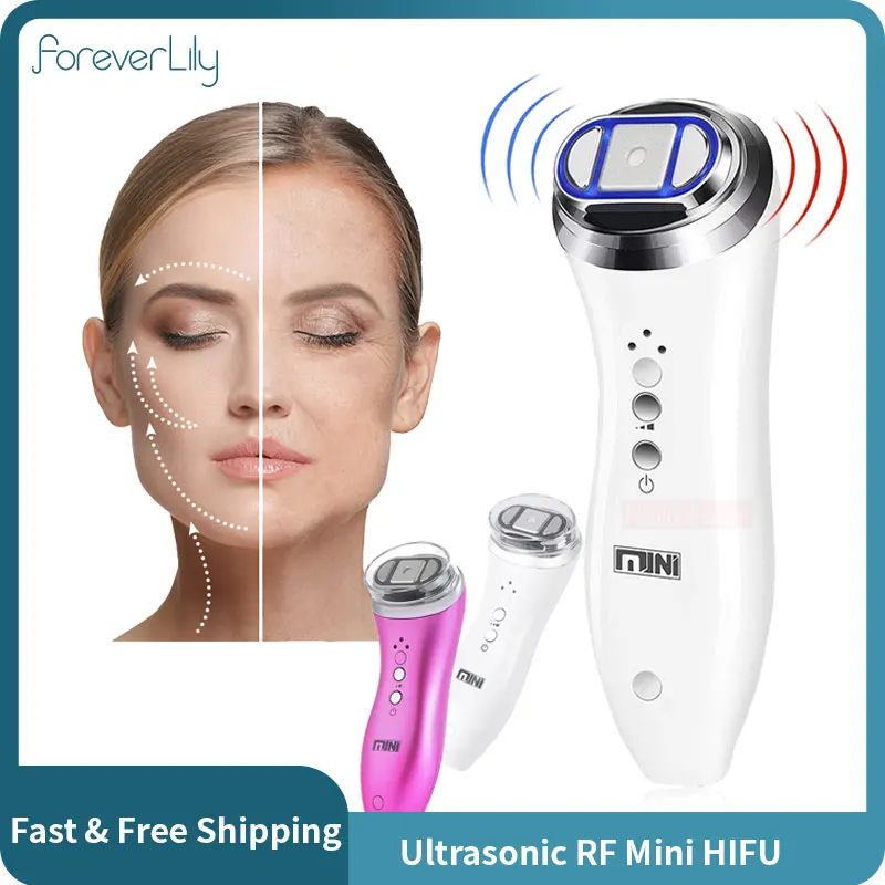 

Mini HIFU Ultrasound Machine RF Radio Frequency EMS Microcurrent Facial Lifting Skin Tightening Anti Wrinkle HIFU Face Massager