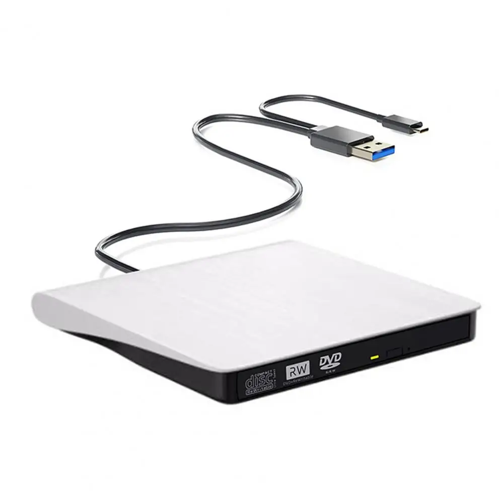External DVD Burner Rewritable Wide Compatibility External DVD Drive Type-C USB 3.0 DVD/VCD/Compact Disc-RW Reader Player cd dvd drive