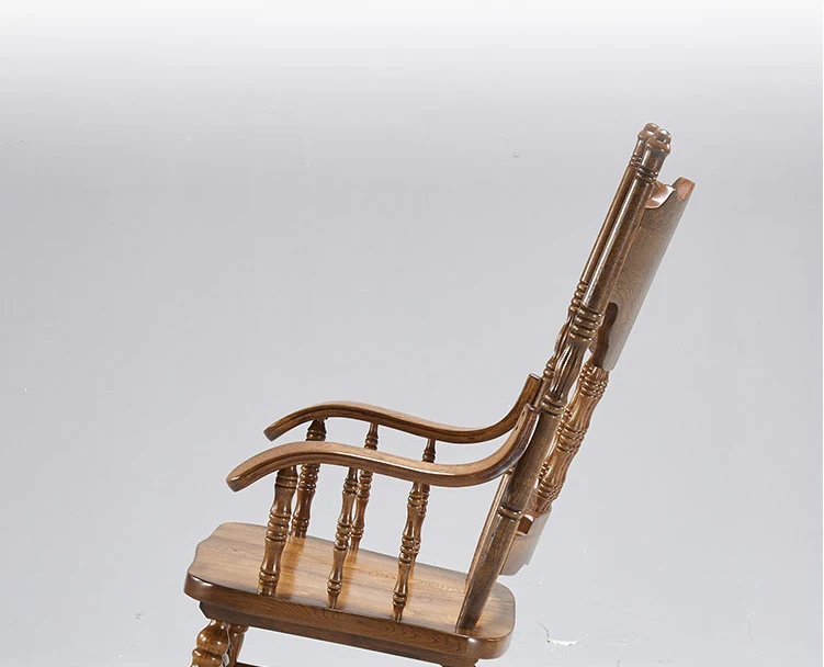 Description Picture 4 of itemFloor Rocking Lounge Chair Ergonomic Solid Wood Recliner Back Support Chairs Adults Chaises Salle Manger Furniture Living Room