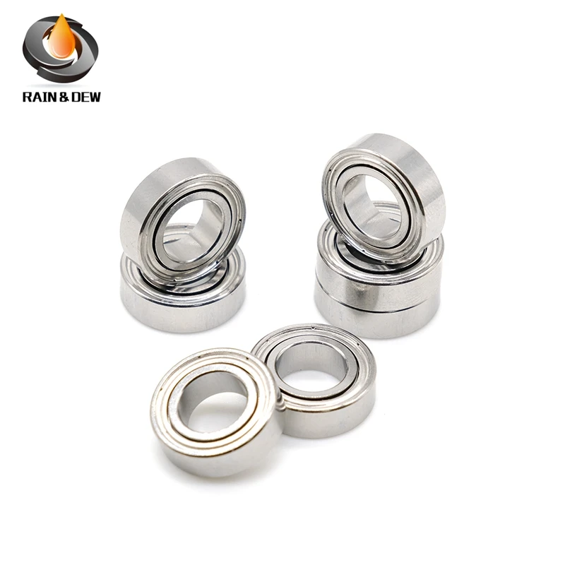 Rolamentos de Esferas de Miniatura S687zz Rolamento Abec7 S618 7zz 7x14x5 mm 10 Pcs Aço Inoxidável