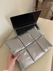 Versatile Laptop and Tablet Sleeve with Storage Compartments - 13 - 14inch (Sliver)