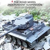 New Upgrade Alloy Metal RC Tank With Smoke Heavy-Duty Remote Control Tanks 2.4G Radio Controlled Sound Effects Simulator 6
