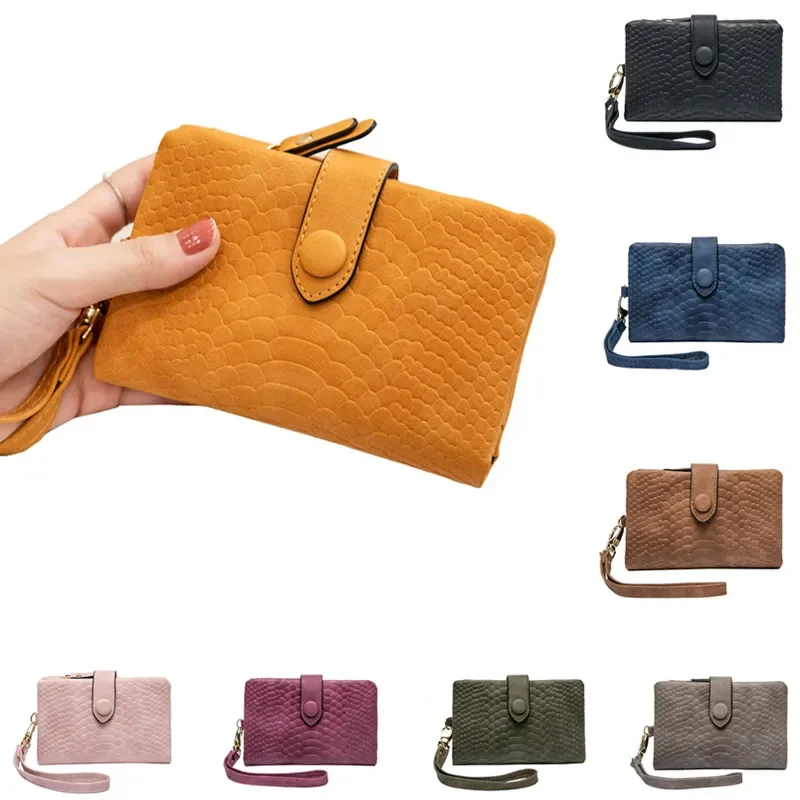 

2024 New Wristband Short Wallet Student Clutch Bag Large-Capacity Coin Bag Multi-Function Multi-Card Coin Purse