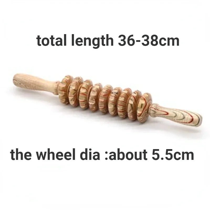 Body Contour Wooden Lymphatic Massager - Cellulite & Maderotherapy Therapy Roller Tool