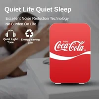 6L mini Refrigerator Portable Coca-Cola Multifunction Refrigerator Warmer Cooler Fridge for Home Car Small Fridge 12V DC 220V 5