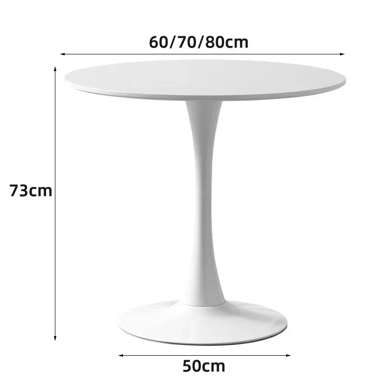 Nordic Table Milk Tea Shop Coffee Negotiation Small Round Balcony Leisure Small Household Dining Table