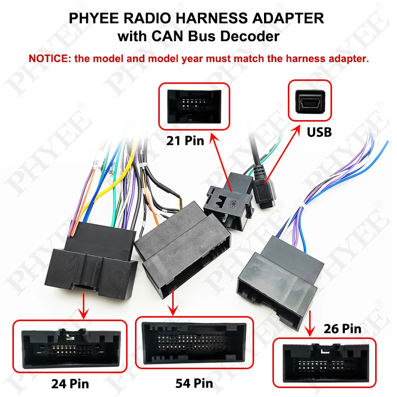 Toiumops Adaptador Para Ford Focus Mk2 Mondeo Mk4 C-MAX Fusion