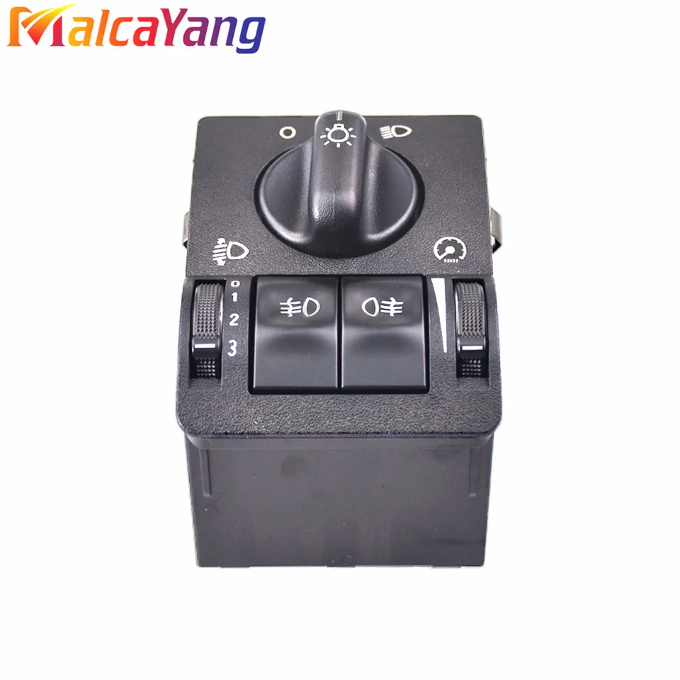 6240097 Headlight Switch - Black Main Light Switch Replacement For Vauxhall Vectra B, Zafira, Astra G