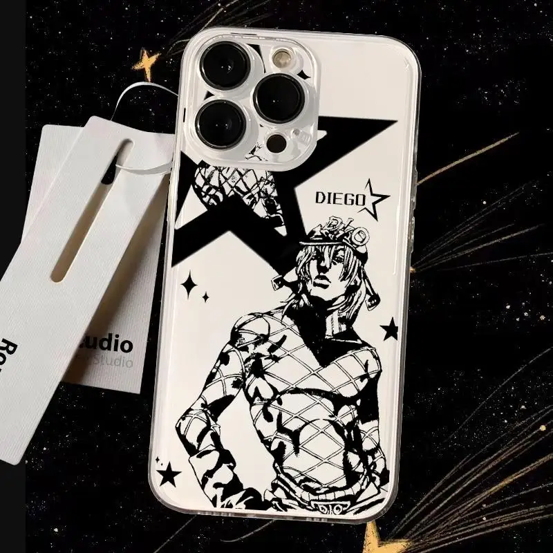 Jojo Hot Anime Pattern Transparent Phone Case