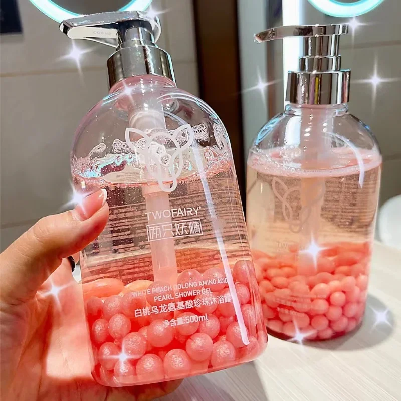 

Amino Acid Pearl Shower Gel Lasting Fragrance 72 Hours Refreshing Whitening Moisturizing Deodorant Body Bath Lotion for Women