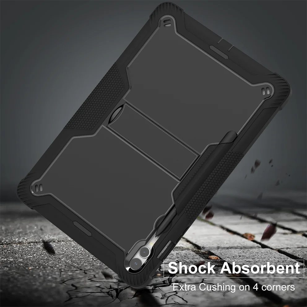 Rugged Shockproof Stand Tablet Case with Heavy-Duty Protection