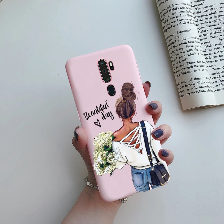 For OPPO A5 2020 Case For OPPO A9 2020 Fashion Phone Back Cover Soft Beauty Girl Silicone Case For OPPO A9 A5 A 5 A 9 2020 Funda cases for oppo cell phone