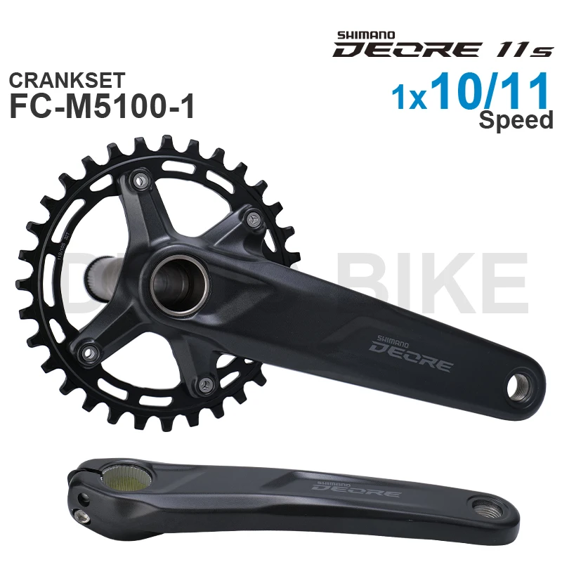 SHIMANO DEORE Crankset FC-M5100 MTB bike crank for 1x10 or 1x11 speed