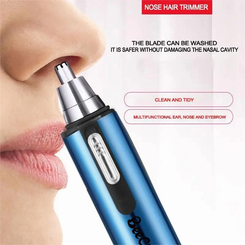 Nose Hair Trimmer Nose Hair Shaver Ear And Nose Trimmer Painless Battery Electric Men Shaver Men HairScissor