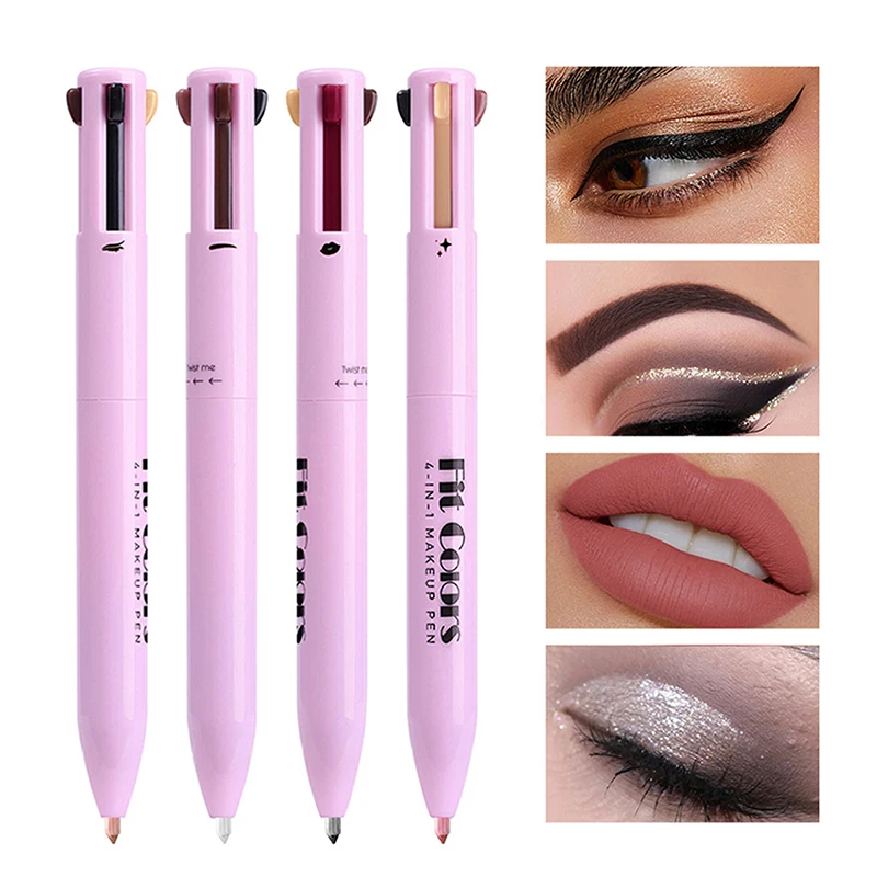 4-in-1 Makeup Pen Lip Liner Highlighter Eyebrow pencil