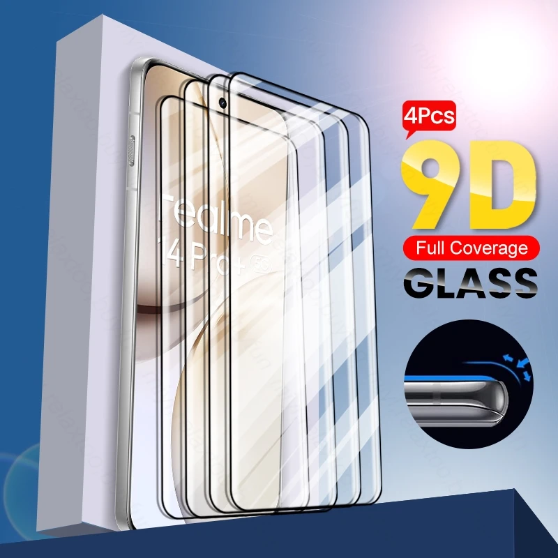 Premium 4-Pack 19D Curved Tempered Glass Screen Protector