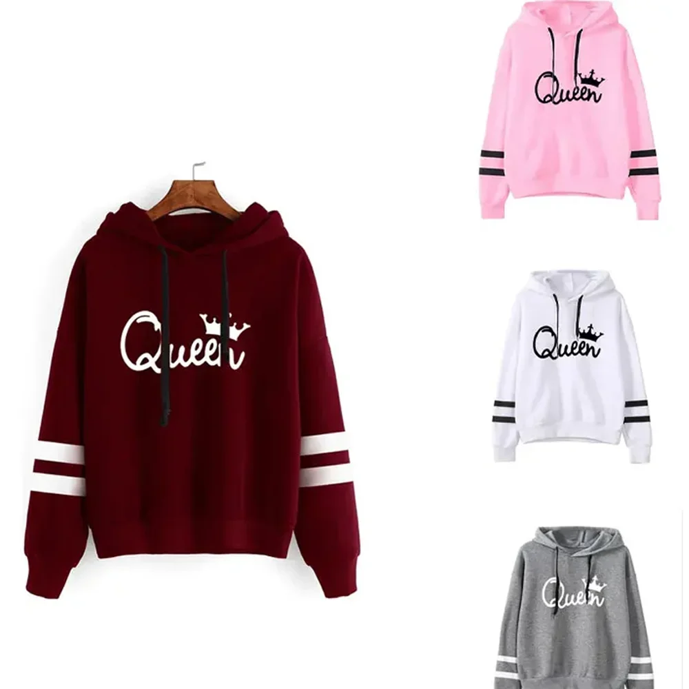 

Loose Hoodies Letter Print Korean Fashion Lady Women Tracksuit Sportswear Hip Hop Casual Sweet Tops New for Female Autumn 2023