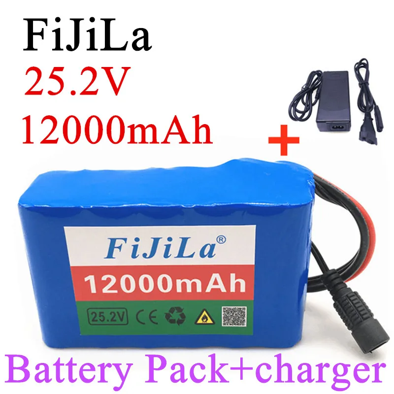 

24V 12.0 Ah 6s 2p 18650 lithium ion battery 25.2 v 12000mAh electric bike moped lithium ion battery with BMS + charger