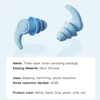 Three Layers Silicone Earplugs Sleeping Ear Plugs Noise Reduction Soundproof Tapered Ear Plug Soft Plug for Travel Sleeping 6