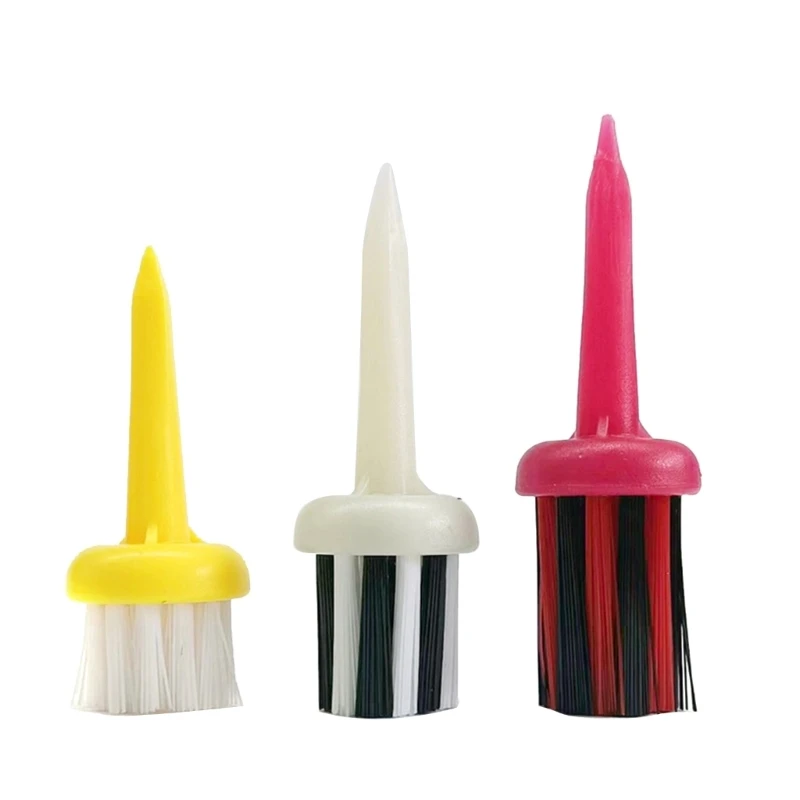

6Pcs Brush Golf Tees for Golf Driver Training, Golf Tees Brush Type Low Resistance More Distance Consistent Height Tees