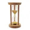 10 Min Wooden Yellow Sand Timer Hourglass for Kid Reading Game Playing Timer 2