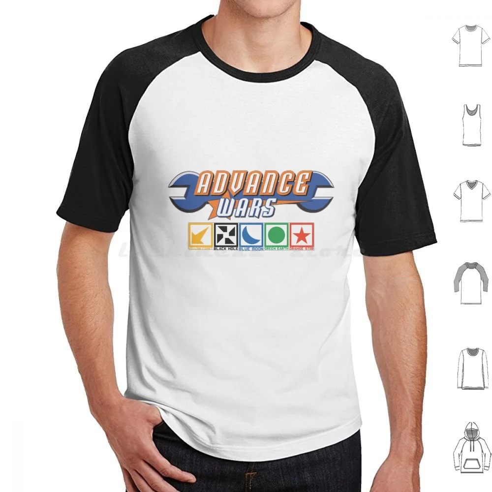 Advance Wars Logo With Partions T Shirt Cotton Uomo Donna Stampa Fai Da Te Advance Wars Advance Wars Gameboy Gameboy Advance Tips