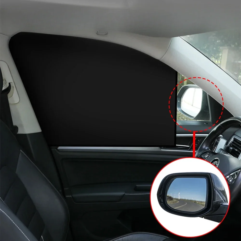 Magnetic Car Sunshade UV Protection Curtains Sun Shield Cover Double Sides Auto Window Sun shade Protector Cover  Accessories