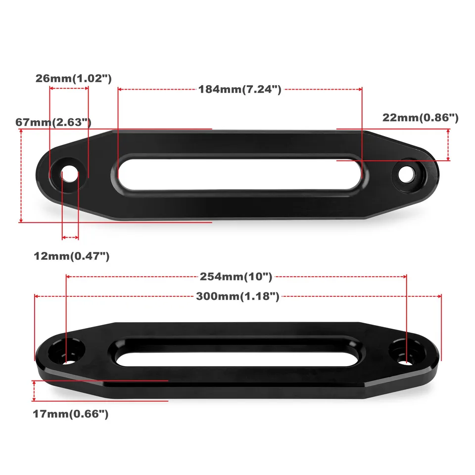 Aluminum Winch Hawse Fairlead, Universal Synthetic Rope Aluminum Winch Hawse Fairlead, Universal Synthetic Rope