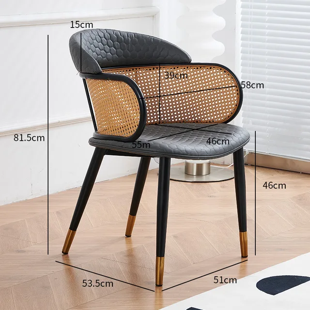 Stylish and comfortable rattan armchair for modern living spaces